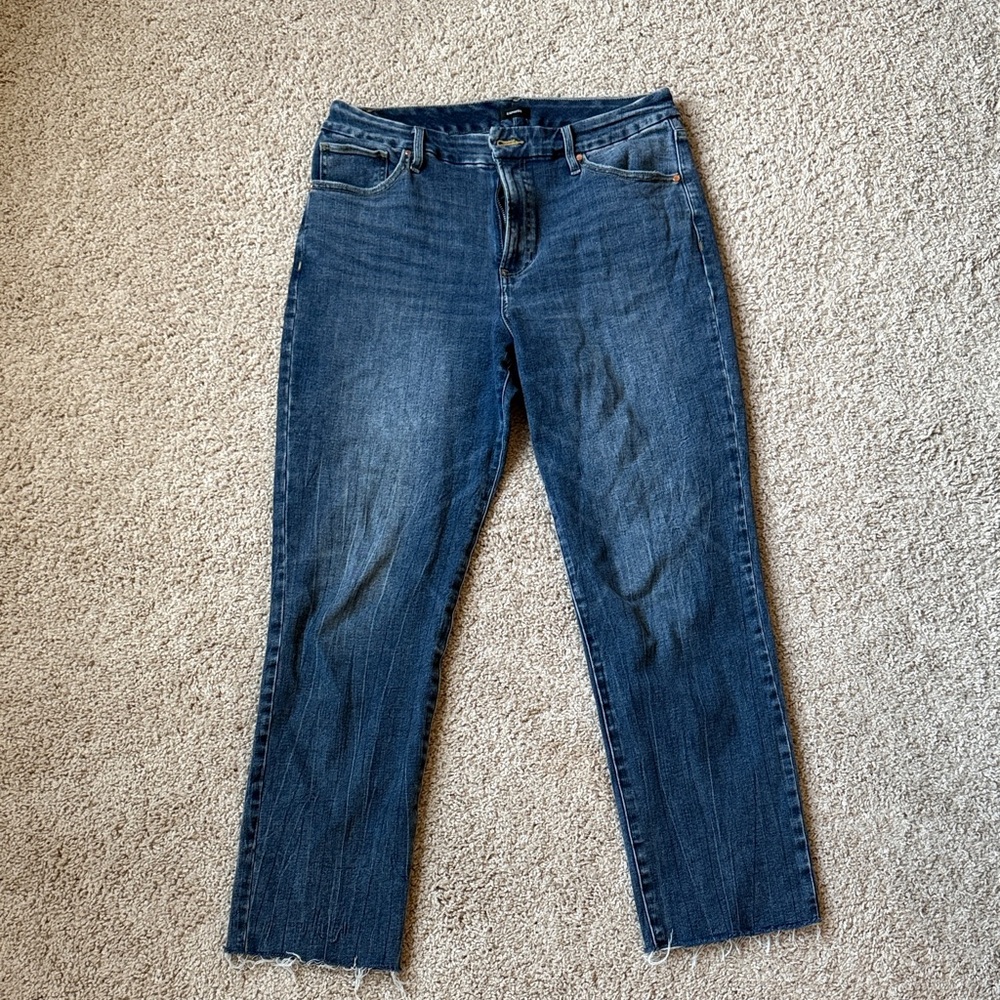 Express Flexx Straight Ankle High Rise  Denim
